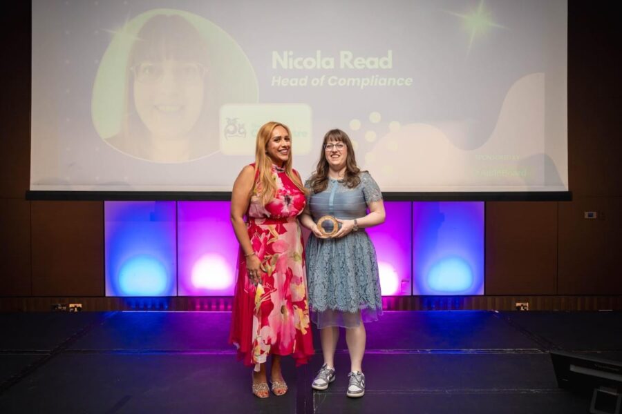 Nicola Read at the Women in Governance, Risk and Compliance Awards